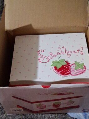 Sweetheart Jewelry Box with Strawberry Design new in box